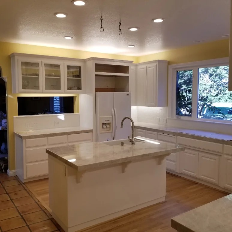 Classic white kitchen repaint